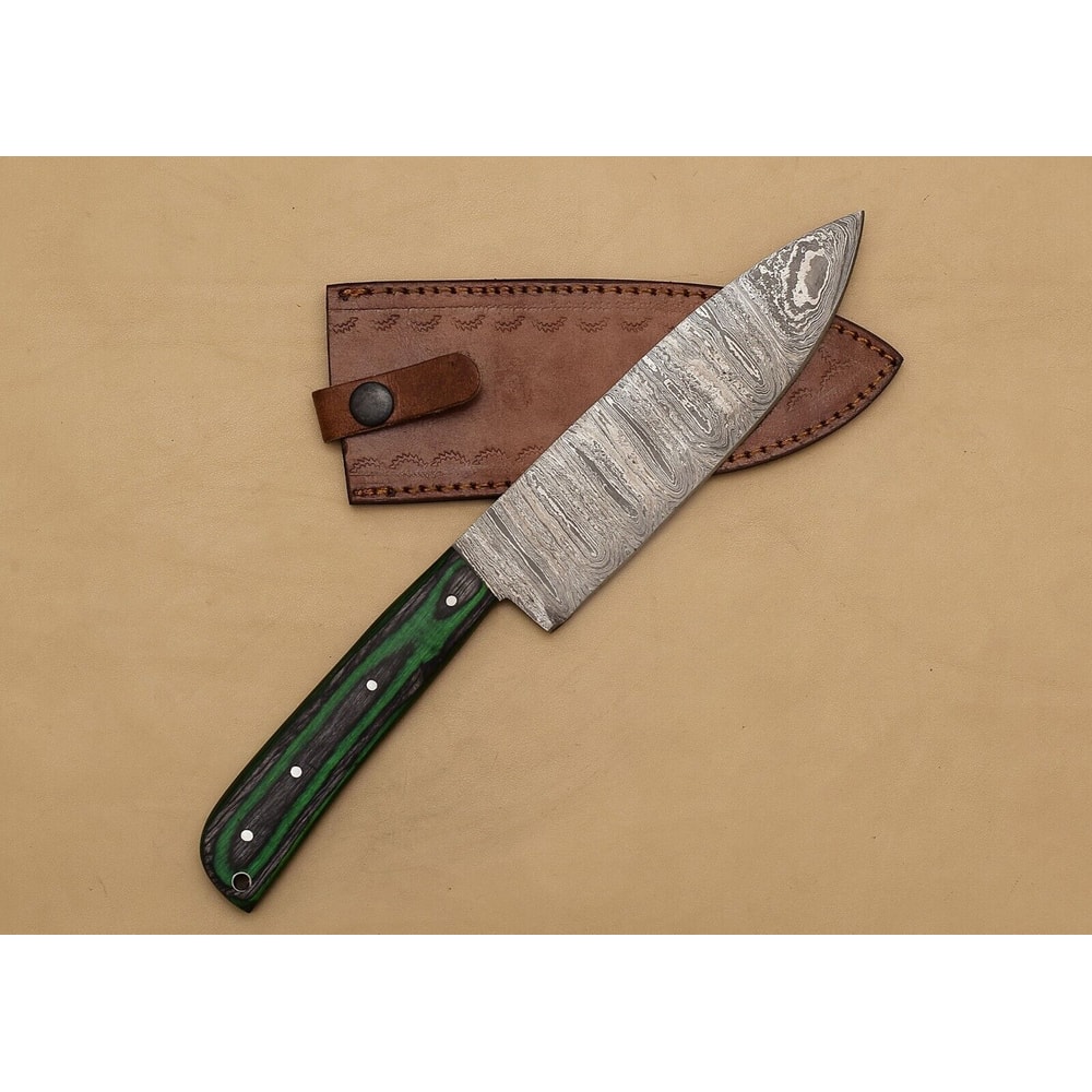 HighQuality Handmade Damascus Steel Knife 7 Fillet Blade Wooden Grip For Precision Cutting 1