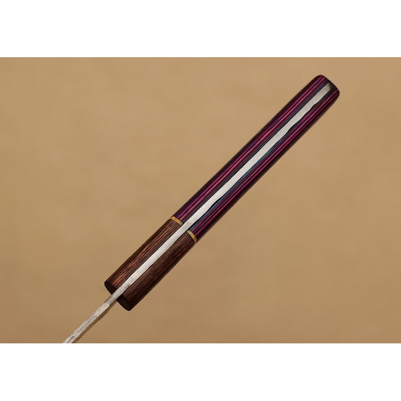 Exclusive Handmade Damascus Steel Chef Fillet Knife With Pakka Wood Handle Leather Sheath 3