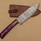 Exclusive Handmade Damascus Steel Chef Fillet Knife With Pakka Wood Handle Leather Sheath 1