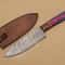 Exclusive Handmade Damascus Steel Chef Fillet Knife With Pakka Wood Handle Leather Sheath 0
