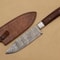 Custom Forged Damascus Steel Fillet Knife 12 Chef Knife With Elegant Wooden Handle 0