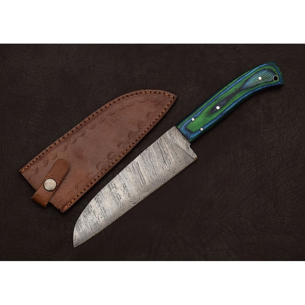 Authentic Custom Handmade Damascus Steel Knife Perfect For Kitchen Hunting Camping 2