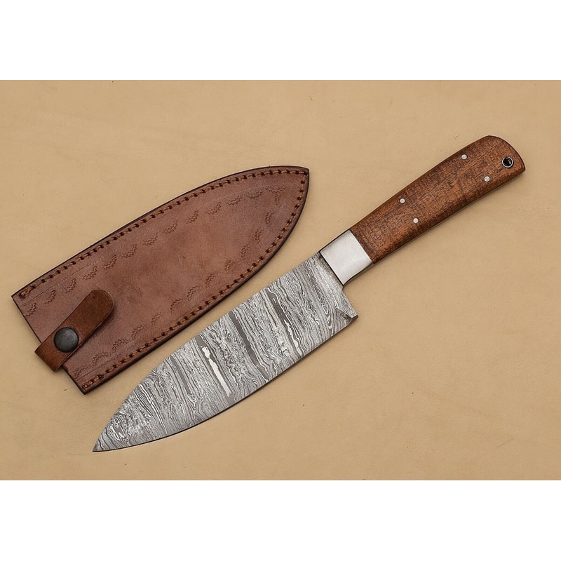 12 Inch Handmade Damascus Chef Knife Razor Sharp Fillet Blade With Pakka Wood Handle 2