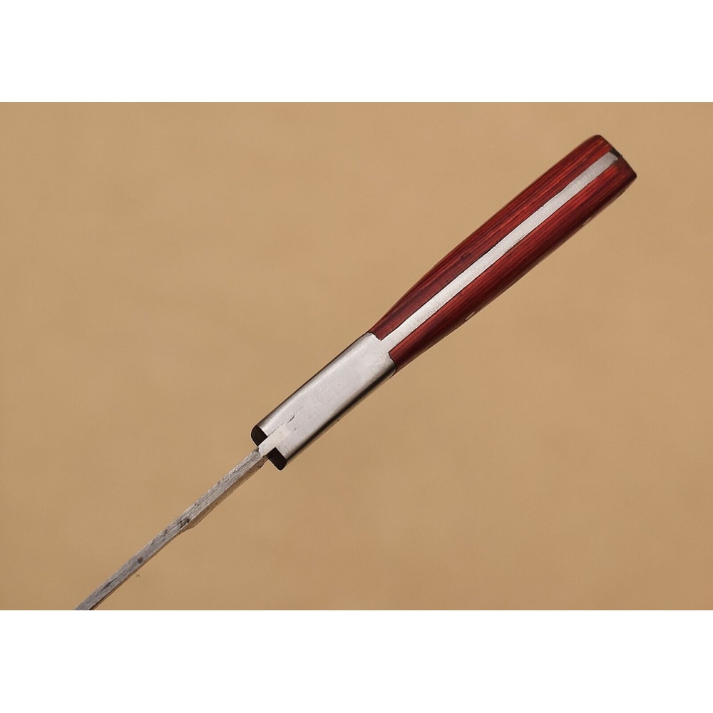 Beautiful Handmade Damascus Steel Chef Knife Wooden Handle 12 Inch Overall Length 3