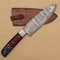 ArtisanCrafted Damascus Steel Fillet Knife With Polished Pakka Wood Handle Sheath 1