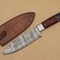 ArtisanCrafted Damascus Steel Fillet Knife With Polished Pakka Wood Handle Sheath 2