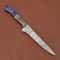 Custom Handmade Damascus Steel Knife Luxury Chef Fillet Blade With Leather Sheath 3