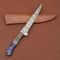 Custom Handmade Damascus Steel Knife Luxury Chef Fillet Blade With Leather Sheath 1