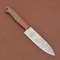 HandForged Damascus Chef Fillet Knife Exquisite Wood Handle Leather Case Included 1