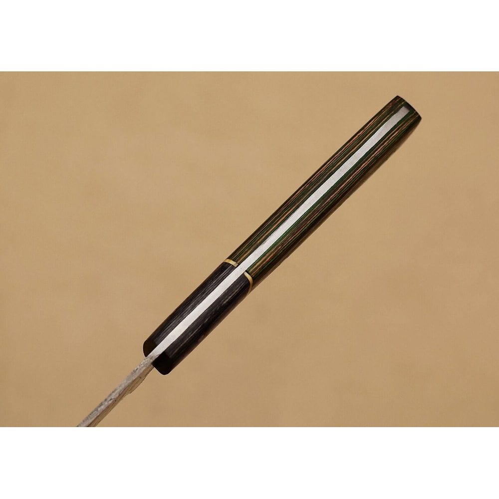 Handmade Damascus Master Chef Fillet Knife Stunning Pattern Blade Wooden Grip 3