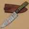 Handmade Damascus Master Chef Fillet Knife Stunning Pattern Blade Wooden Grip 0