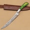 Damascus Steel Perfection Custom Chef Fillet Knife Built For Performance And Beauty 0