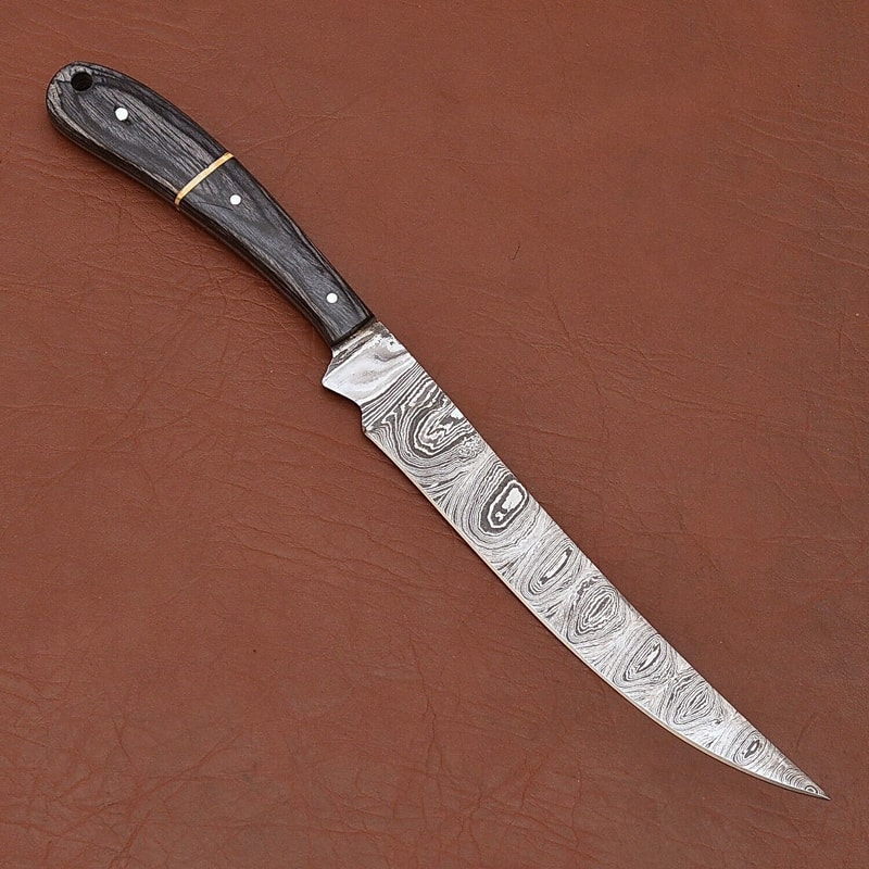 Premium Handmade Damascus Chef Knife 7 Fillet Blade For Kitchen Outdoor Use 1