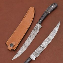 premium handmade damascus chef knife – 7" fillet blade for kitchen & outdoor use