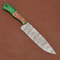 Professional Handmade Damascus Steel Chef Knife Sharp Fillet Blade With Sheath 3