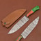 Professional Handmade Damascus Steel Chef Knife Sharp Fillet Blade With Sheath 0
