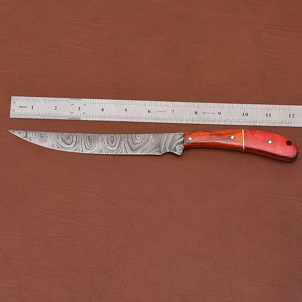 Custom Damascus Steel Kitchen Knife Sharp 7 Blade For Professional Use 2