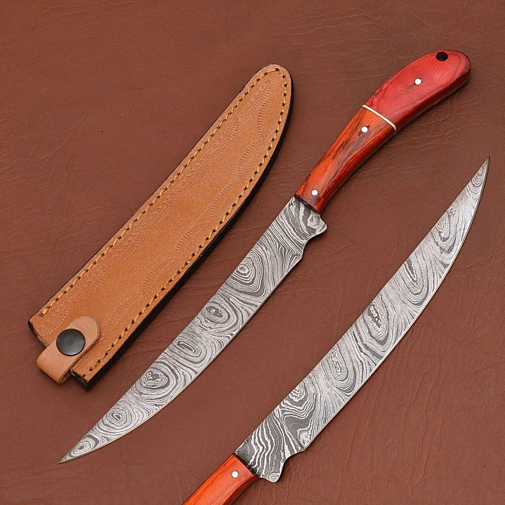 Custom Damascus Steel Kitchen Knife Sharp 7 Blade For Professional Use 0