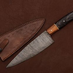 hand-forged damascus steel chef knife – razor sharp fillet blade for precision work