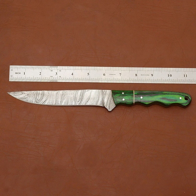 Damascus Valor Professional Handmade Chef Knife With Razor Sharp Fillet Blade 2