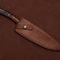 The Culinary Artisan Damascus Knife Custom Handmade With Leather Sheath 3