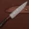 The Culinary Artisan Damascus Knife Custom Handmade With Leather Sheath 1