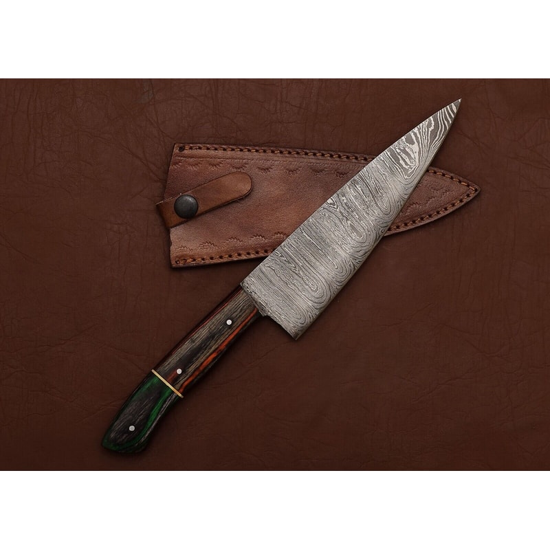 Damascus Steel Mastercraft Knife Perfect For Kitchen Hunting Survival 1