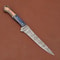 Damascus Drift HandForged Fillet Knife With Beautiful Wood Handle 1