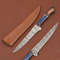 Damascus Drift HandForged Fillet Knife With Beautiful Wood Handle 0
