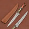 Damascus Legacy Chef Knife Razor Sharp Fillet Blade With Leather Case 0