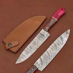 the crafted edge – damascus steel fillet knife with polished handle