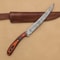 HandForged Damascus Steel Chef Fillet Knife 13 Kitchen Hunting Knife With Wood Handle 1