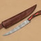 HandForged Damascus Steel Chef Fillet Knife 13 Kitchen Hunting Knife With Wood Handle 0