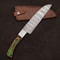 Premium Handmade Damascus Steel Kitchen Knife 8 Blade With Leather Sheath 1