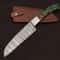 Premium Handmade Damascus Steel Kitchen Knife 8 Blade With Leather Sheath 2