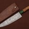 Custom Damascus Chef Fillet Knife Elegant Pakka Wood Handle Sharp Forged Blade 0