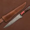 Artisan Handmade Damascus Kitchen Knife Razor Sharp Blade With Wood Handle 0