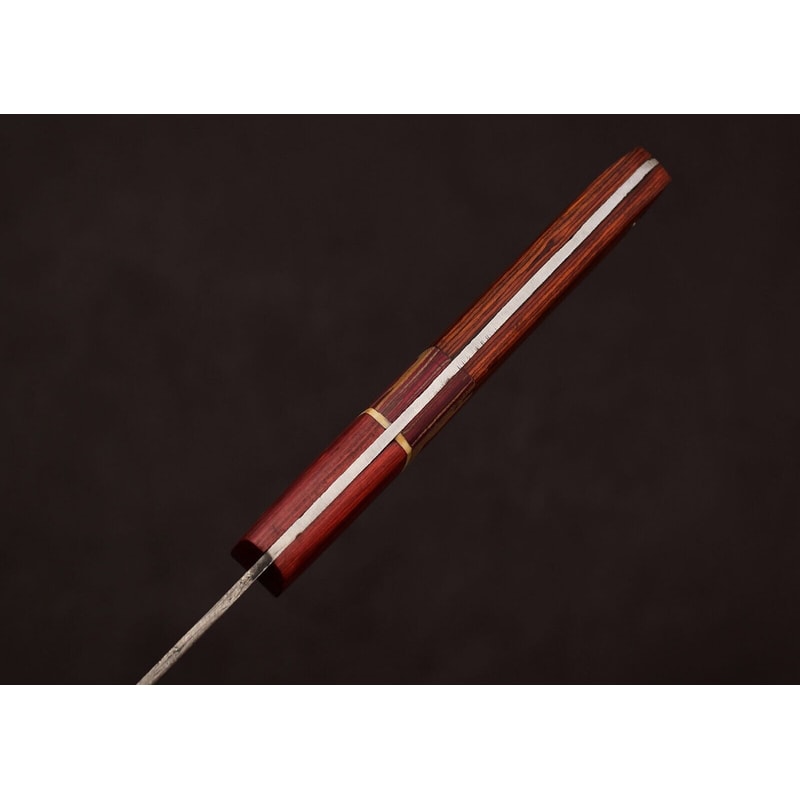 Damascus Steel Hunting Chef Knife Custom 8 Blade With Leather Sheath 3