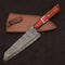 Damascus Steel Hunting Chef Knife Custom 8 Blade With Leather Sheath 2