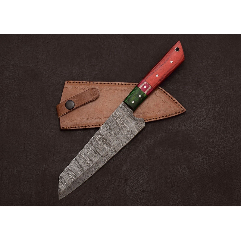 Custom Forged Damascus Steel Fillet Knife  MultiPurpose Kitchen  Outdoor Tool 2