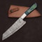 Handmade Damascus Chef Knife 13 Blade With Elegant Pakka Wood Handle 2