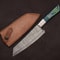 Handmade Damascus Chef Knife 13 Blade With Elegant Pakka Wood Handle 0