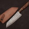 The Artisan Edge Handmade Damascus Steel Chef Knife With Leather Cover 0