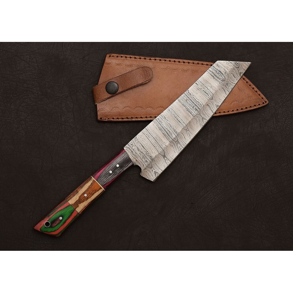 Custom Damascus Fillet Knife Handmade Chef Tool With Wooden Grip 1