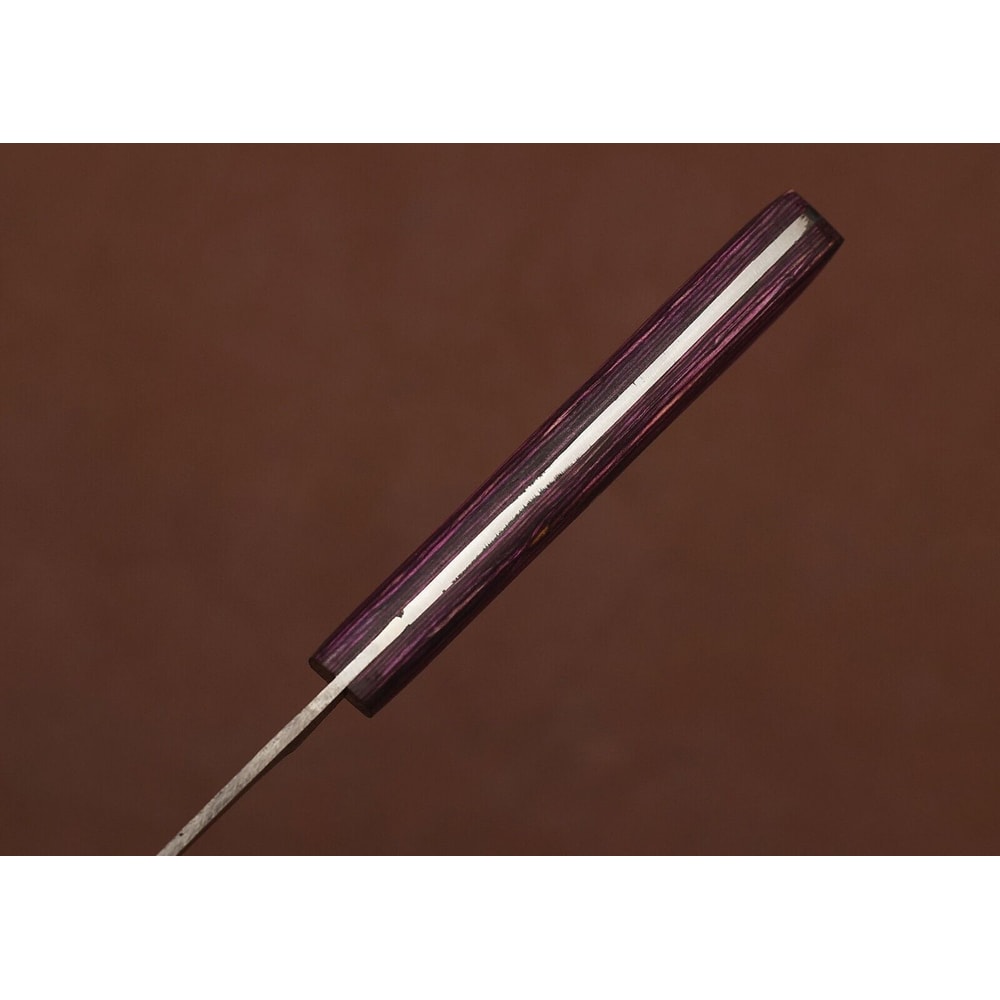 Damascus Steel Chef Companion Elegant Wood Handle Sharp Forged Blade 3