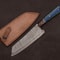 Damascus Steel Kitchen Fillet Knife Custom Handmade With Leather Sheath 0