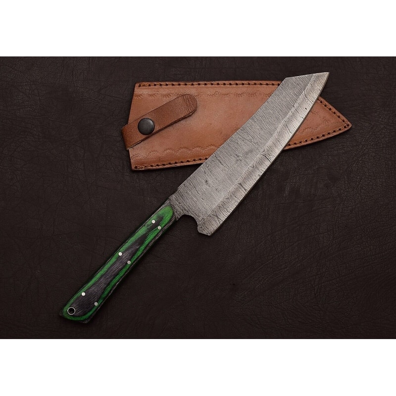 Damascus Steel Master Chef Knife 13 Handmade Fillet Blade With Wood Grip 1