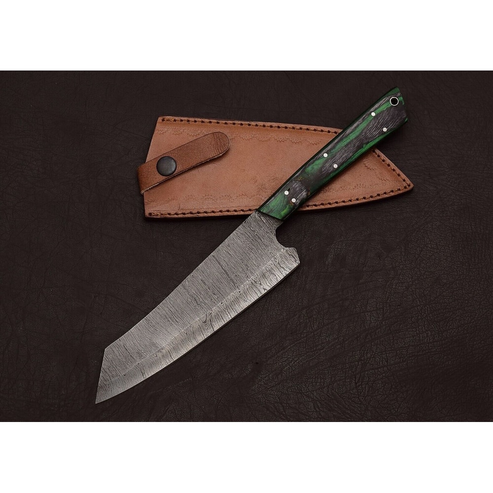 Damascus Steel Master Chef Knife 13 Handmade Fillet Blade With Wood Grip 2