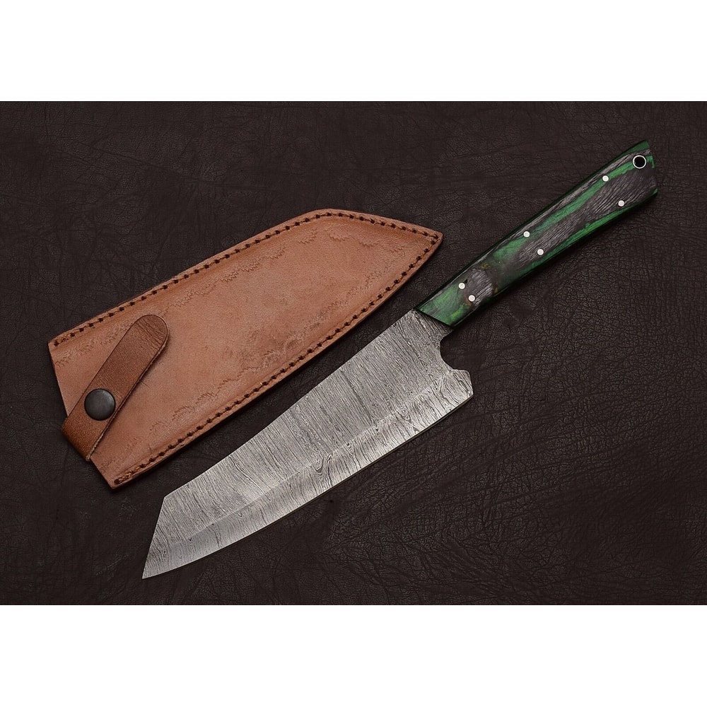 Damascus Steel Master Chef Knife 13 Handmade Fillet Blade With Wood Grip 0