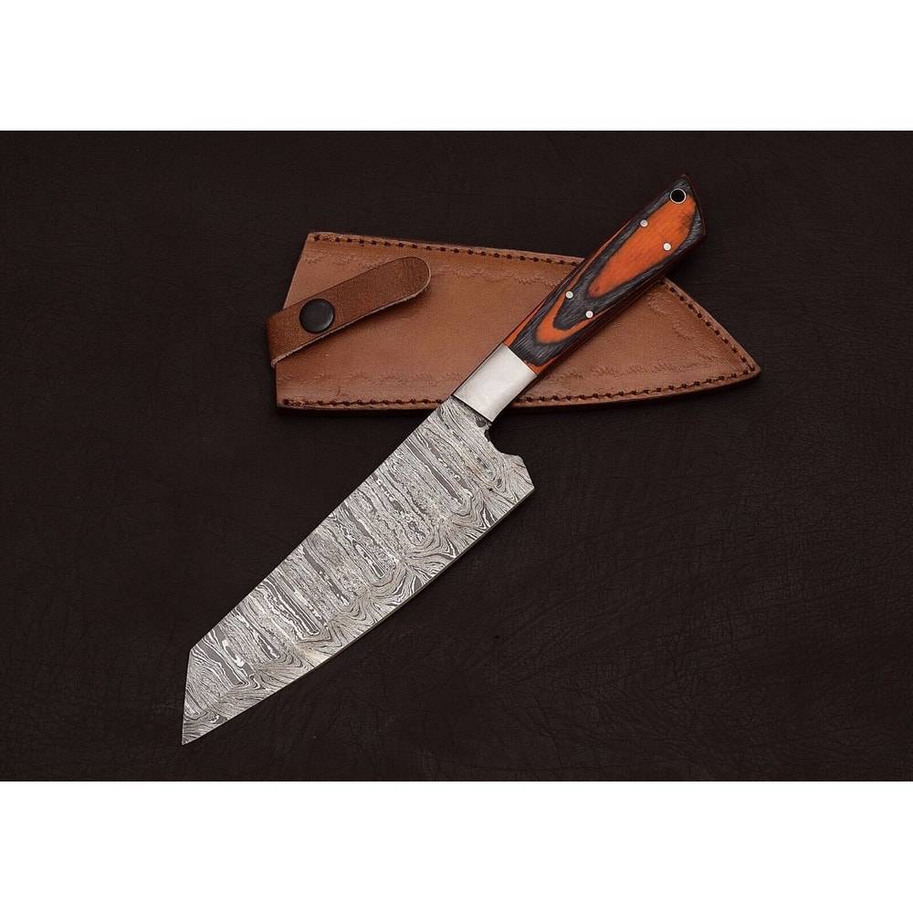 Damascus Steel Chef Knife Unique HandForged Fillet Knife For Kitchen Pros 2